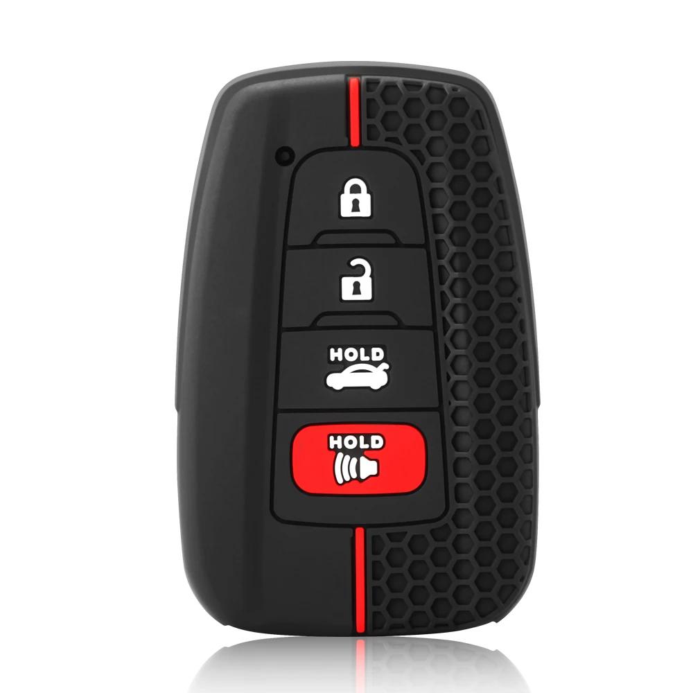 Силиконовый чехол-брелок для ключа автомобиля для Toyota CHR Camry Corolla RAV4 Highlander C-HR Prius Land Cruiser Prado Аксессуары