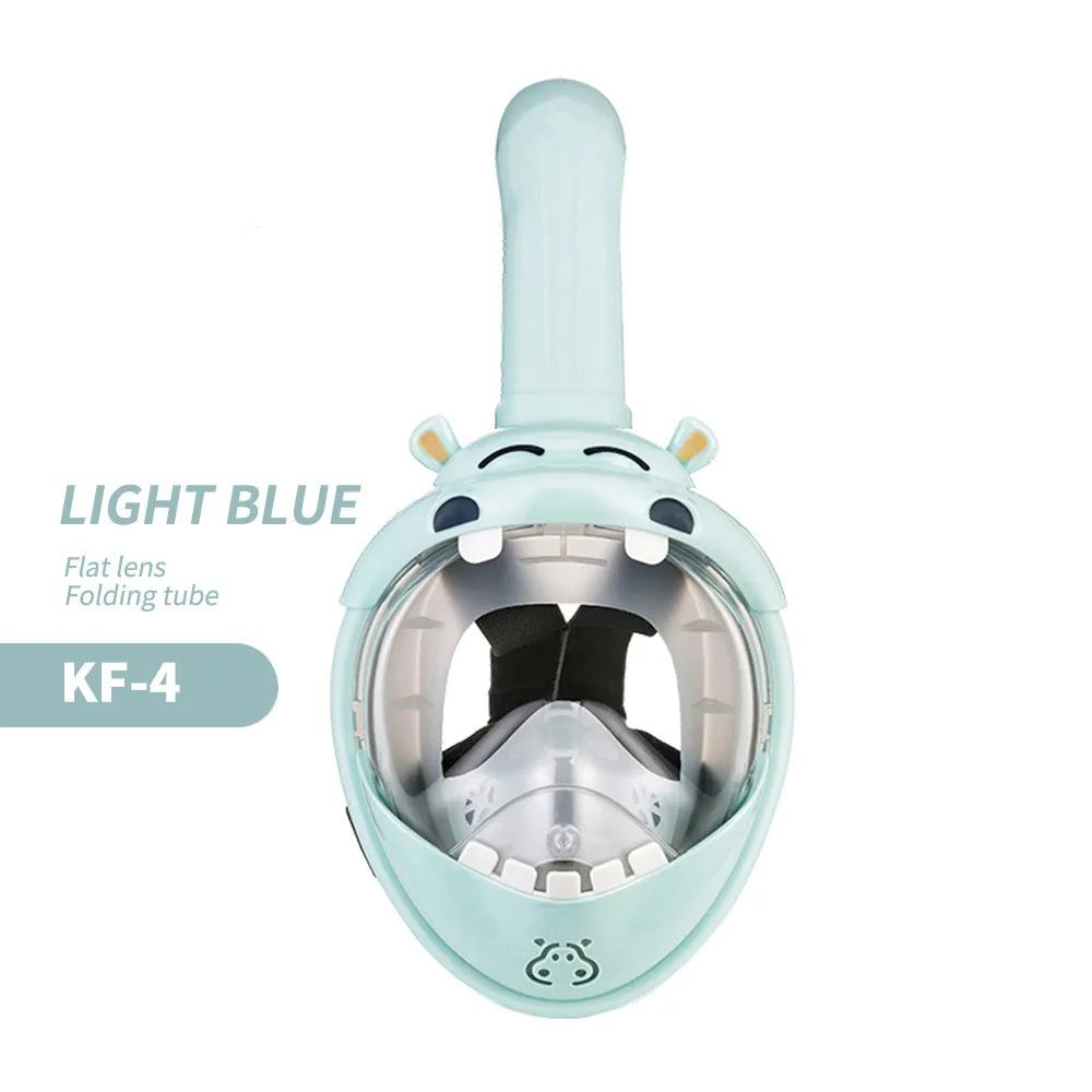 Детское плавательное оборудование, очки для плавания с маской и трубкой, полнолицевая маска для дайвинга, маски для плавания и снорклинга для детей от 4 до 11 лет