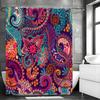 1 шт. Богемная цветочная шторка для душа, шторка для ванны, водонепроницаемая полиэстеровая ткань Gardon шторки для душа, декор для ванной комнаты, мандала Showe