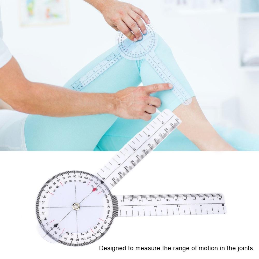 3pcs White Healthcare Goniometer 8inch 3-Piece Goniometer Kit Goniometer Set Physical Recuperation
