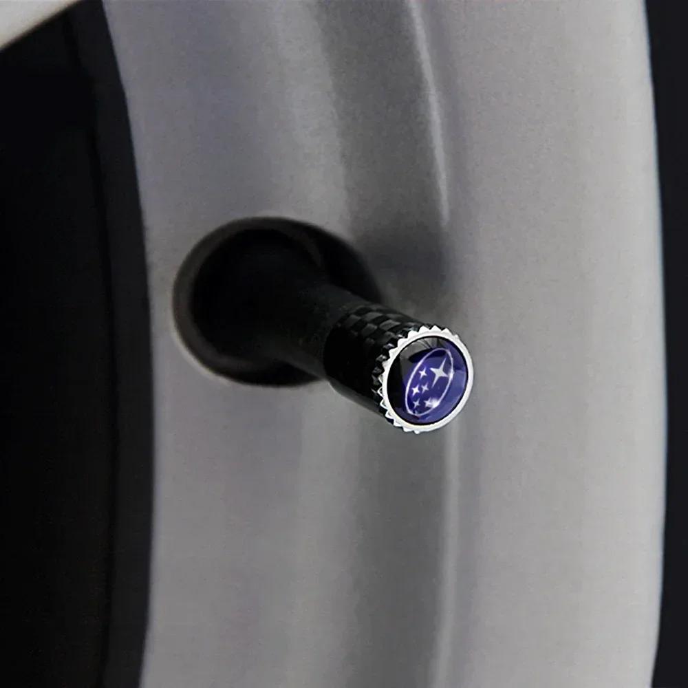 Carbon Fiber Wrench Car Wheel Tire Valve Caps for Subaru STI XV Outback WRX Forester Impreza Legacy BRZ Exiga Levorg Accessories PP222