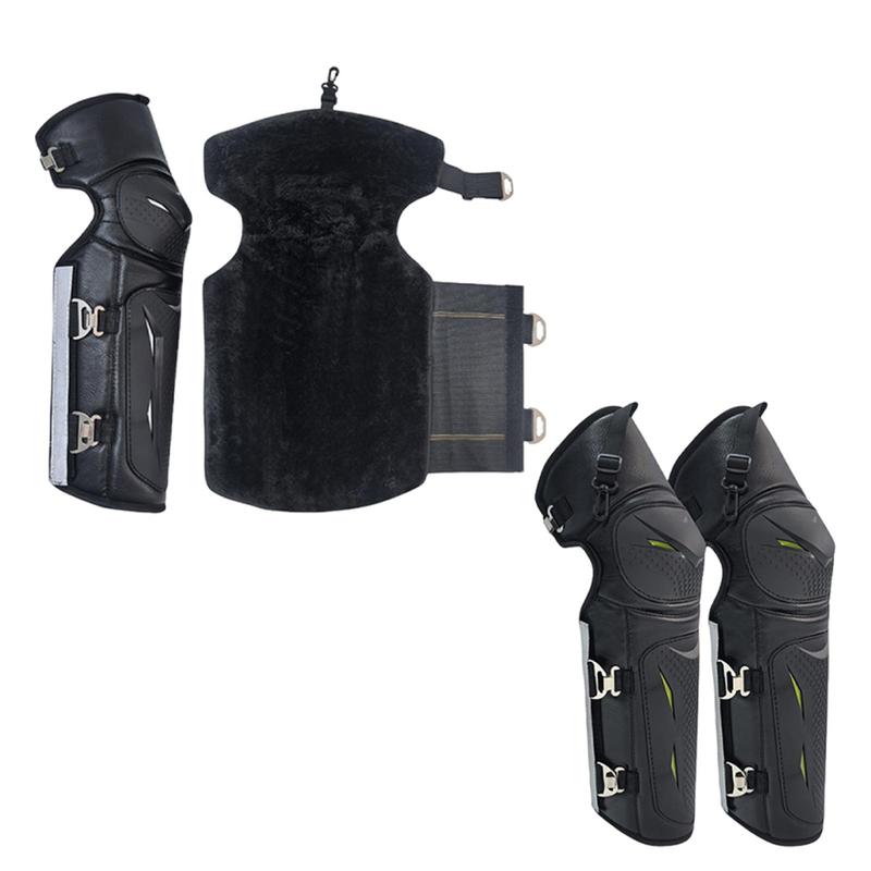 Motorcycle Knee Guards Adjustable Impact Resistant Nonslip Professional for Adults Motocross Knee Pads for Skating Motocross
