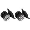 One Pair Suitcase Casters Nylon Black Luggage Wheels for Replacement Upgrade Travel