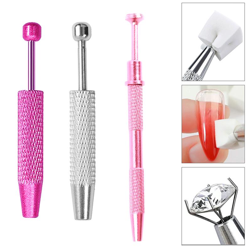 Спонж для нейл-арта Мягкие спонжи Градиентный нейл-арт Штампы Инструменты Градиентный цвет Маникюр Дотс-ручка Полировка Ногтевой спонж Инструмент-захват