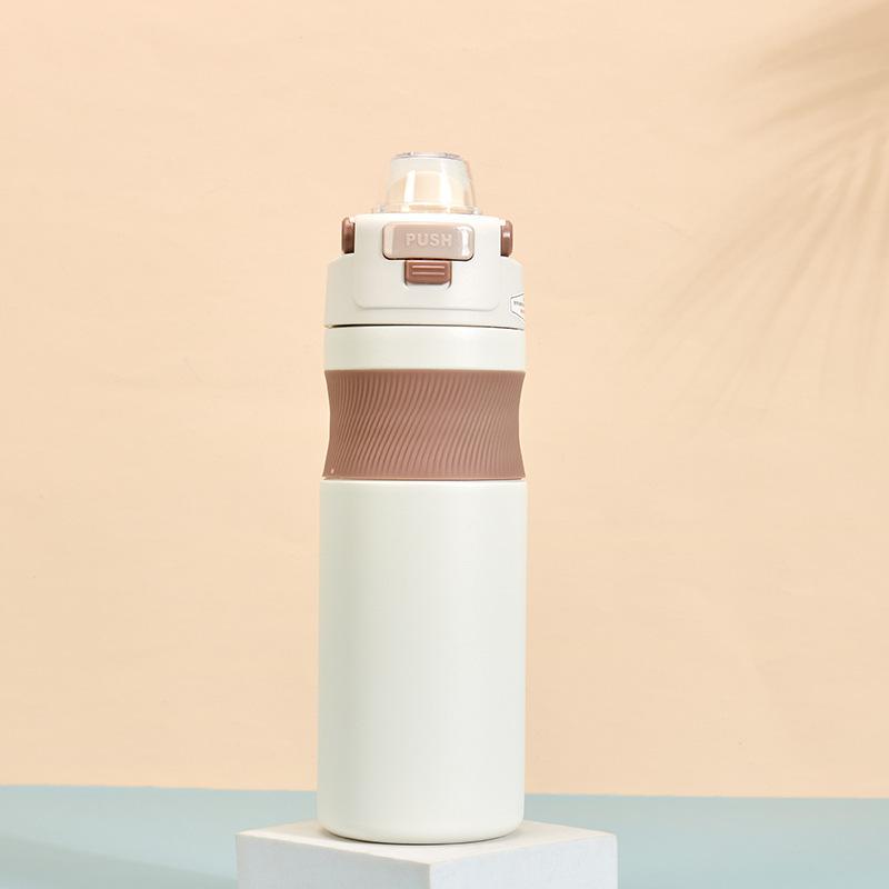 New 316 Stainless Steel Bounce Mug Outdoor Portable Handle Sports Kettle Car Fitness Cycling Kettle