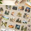15 шт./пакет Серия Nature Journey Винтажный Лес Дерево Пляжный Пейзаж Материал Коллаж ПЭТ Наклейка Креативные DIY Журнал Канцелярские товары