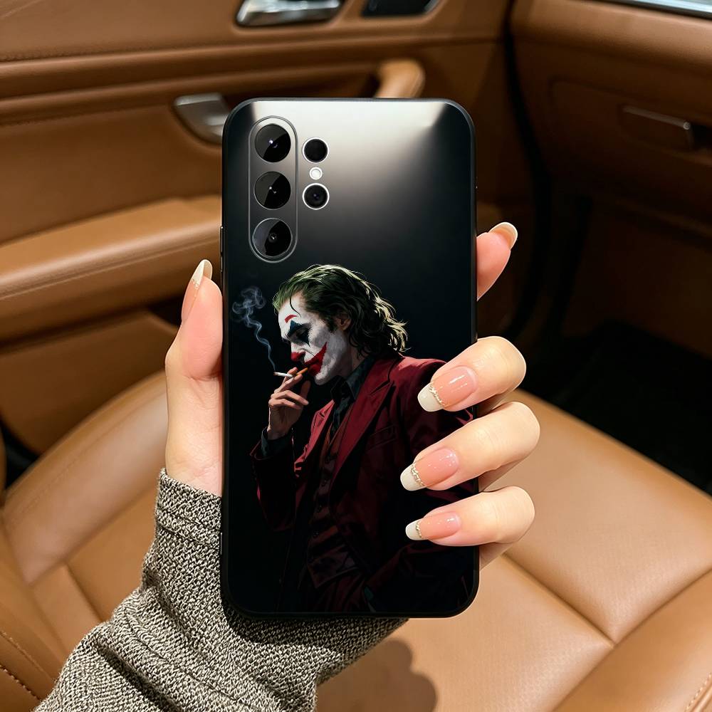 Arthur Fleck-J-O-K-E-R Phone Case For Samsung S25,S24,S21,S22,S23,S30,Ultra,S20,Plus,Fe,Lite,Black Soft Silicone