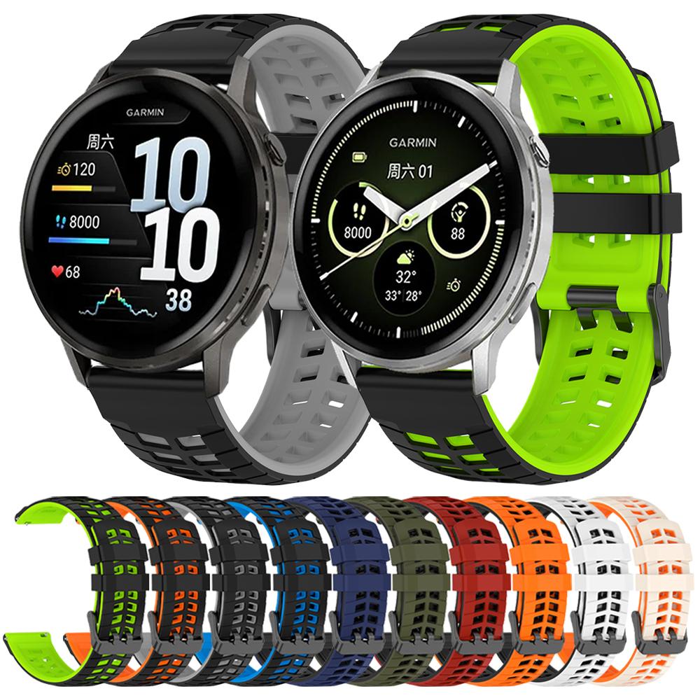 22-миллиметровый дышащий силиконовый ремешок для Garmin Forerunner 570 47 мм 265 255 Music/Venu 4 45 мм 3 2/Vivoactive 4/Active/Darth Vader