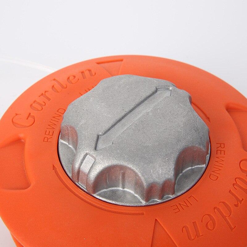 Универсальная алюминиевая нейлоновая щеточная косилка M10, катушка для триммера для травы, 2 линии, режущая головка, нить, струнная пила, косилка для травы