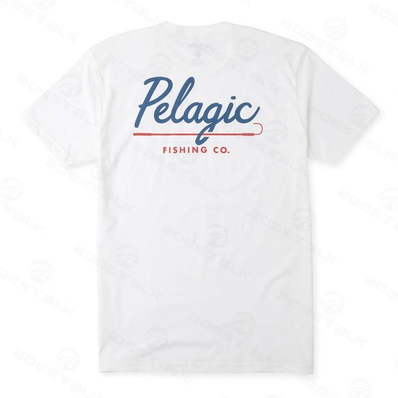 Men's Pelagic Fishing Clothes T-shirt Outdoor Sunscreen Quick-drying Ice Silk Feeling Short-sleeved Round-shirt