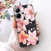 For Infinix Smart 20 4G Case New Fashion Flower Pattern Soft Black Silicone Phone Cover For Infinix Smart 20 Bumper Smart20 Para