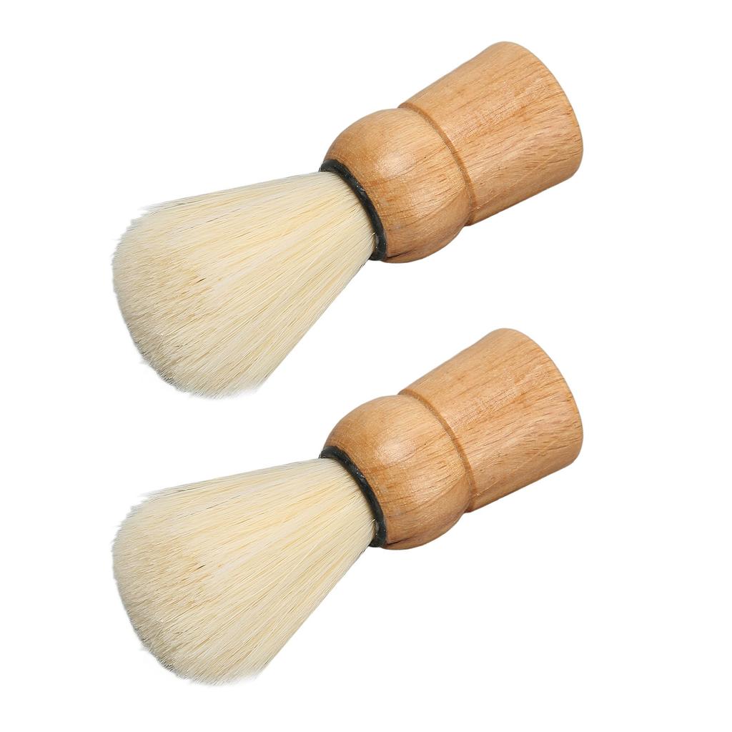 Wooden Handle Shave Brush Mini Professional Safety Synthetic Shaving Brush for Men Beauty Salon