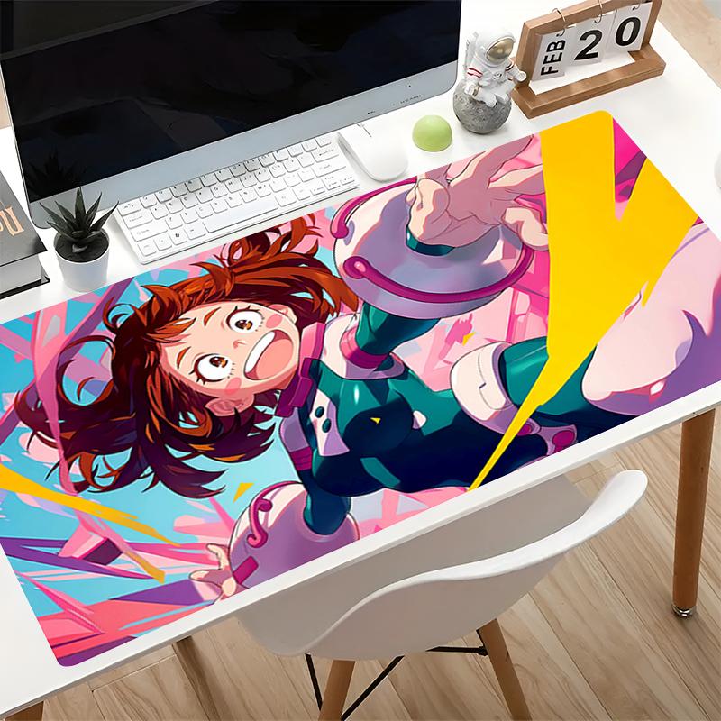 Large Gaming Mouse Pads My Hero A-academia Extended Desk Mat Non-Slip Japanese Anime Carpet Thickened Gamer Computer MousePads