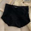 Ice Silk Underwear Women's Cotton Antibacterial High Waist Seamless Breathable Summer Thin Sexy Lace Briefs