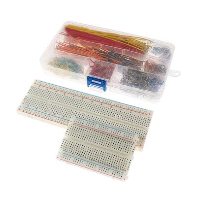 840PCS Комплект проводов для макетной платы с соединительным кабелем MB102 400 830 Tie Breadboard14 различных длин перемычек Solderless PCB Макетная плата