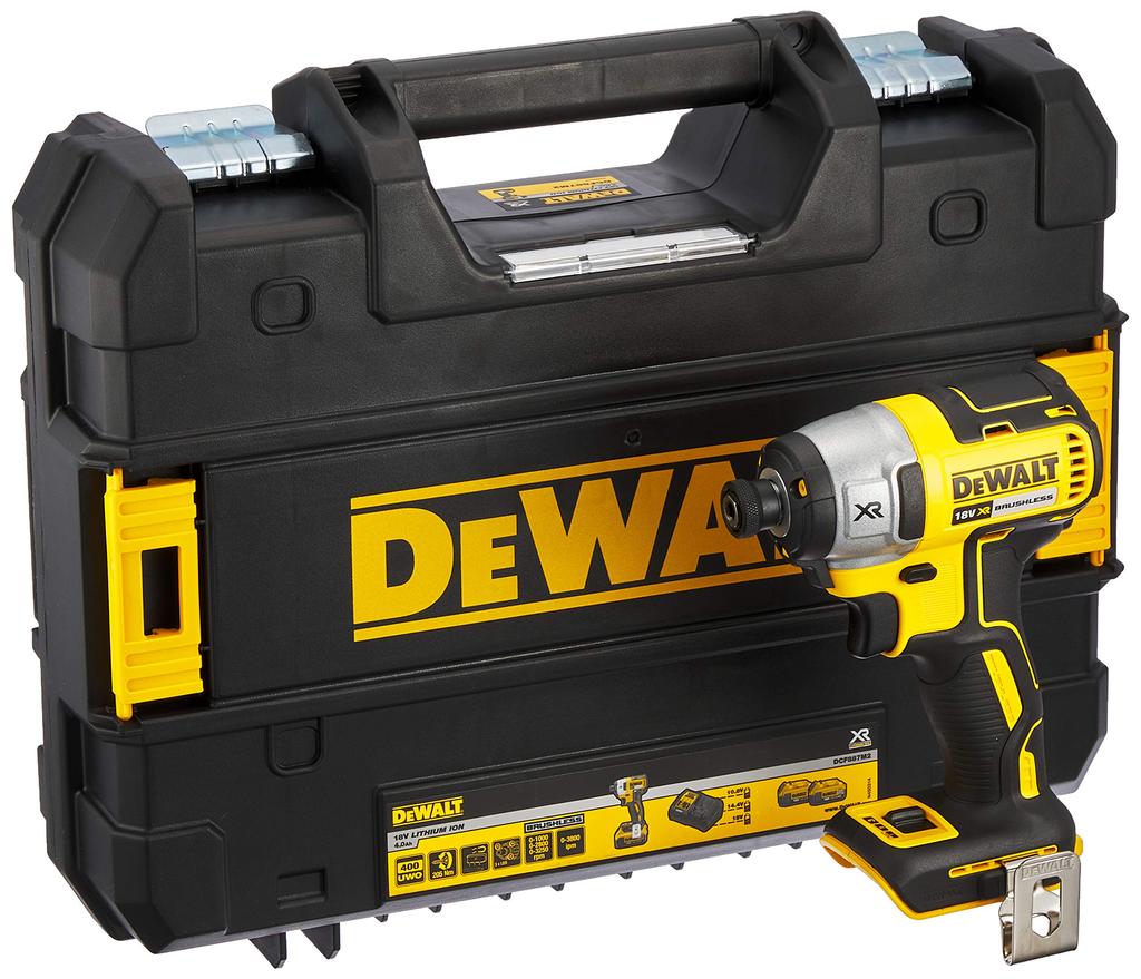 DEWALT Cordless Impact Driver Power Tool Drilling Tightening Tool 3 Levels Speed Adjustment Brushless Motor Screw Tightening 18V DCF887N