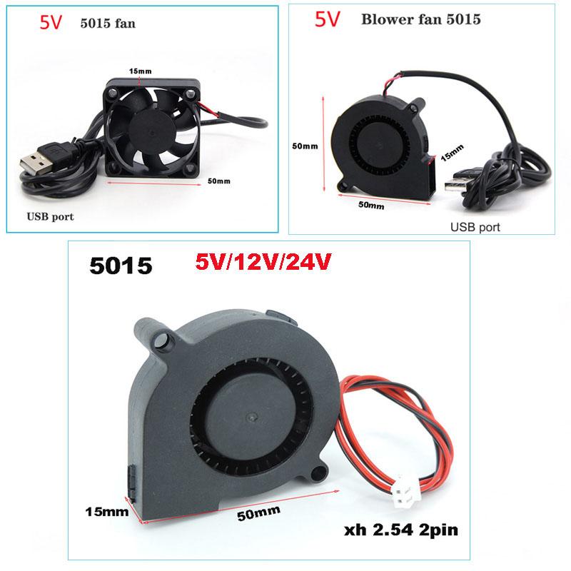 DC 5015 5V 5volt USB 5cm 50MM вентилятор нагнетательный вентилятор кулер процессора охлаждающий вентилятор xh2.54 для 3D принтера 50x50x15mm подшипник скольжения вентиляторы экструдер