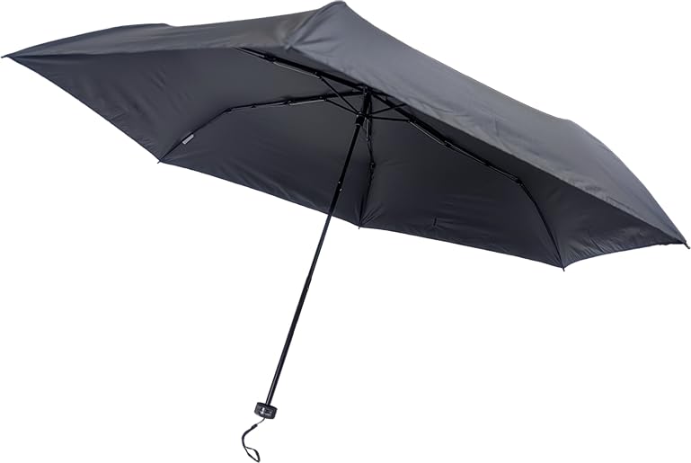 Rose Sangyo 60см Легкий Складной Зонт от Солнца и Дождя, Карбон 61601201, Мужской, Черный,