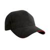 Result Headwear Brushed Cotton Sandwich Peak Baseball Cap