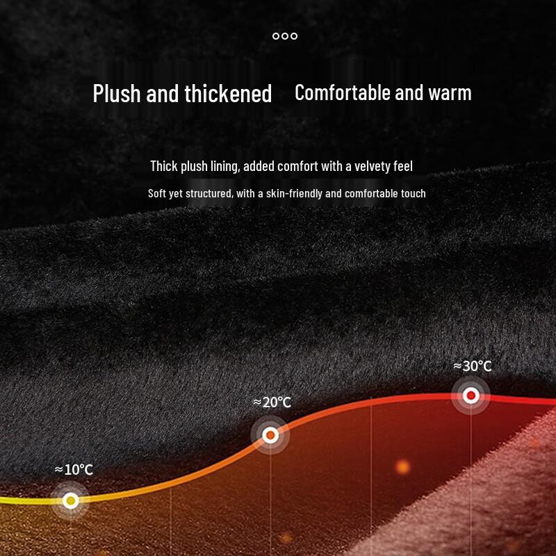 Мужской трикотажный пуловер Caizi с плюшевой подкладкой