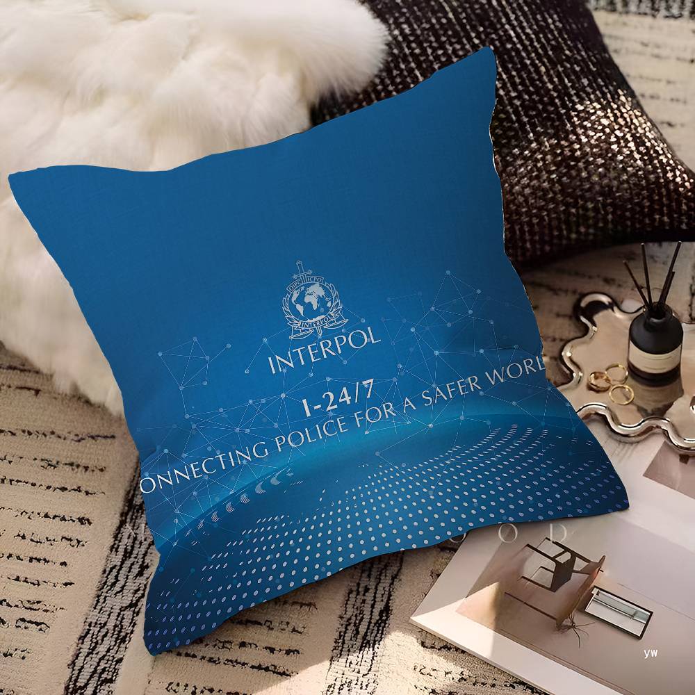 IInterpols LOGO Pillowcase Toon Gift Cushion Cover Bedroom Home Sofa Chair Seat Decor Pillow Case