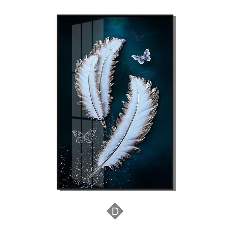 Abstract Black Golden Foil Leaves Luxury Poster Art Plant Canvas Painting Decorative Modern Wall Picture for Living Room Decor