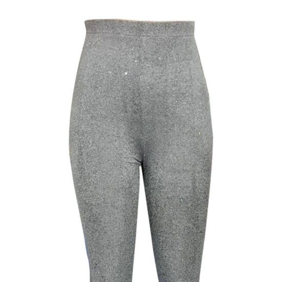 Женские брюки-карандаш с высокой талией, блестящие длинные брюки из эластичной ткани, блестящие леггинсы с пайетками