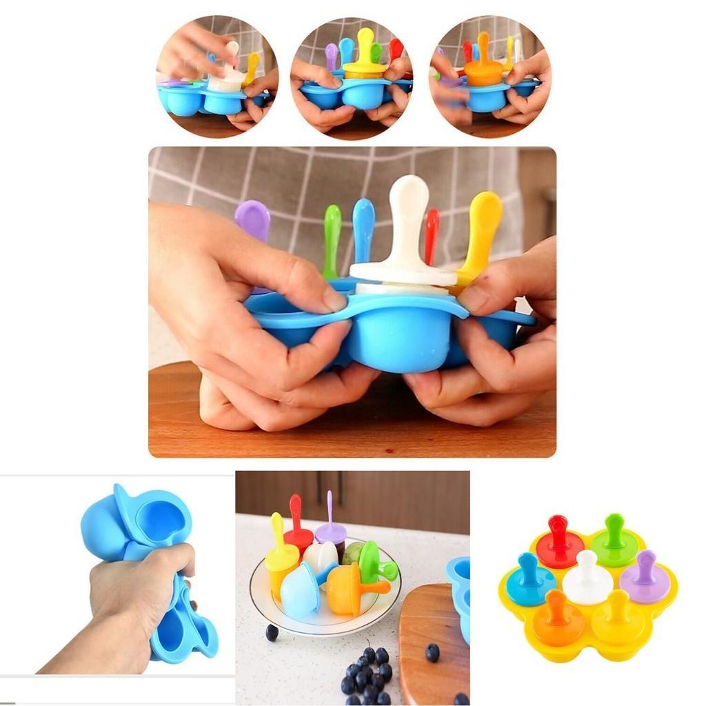 Безопасная и здоровая пищевая силиконовая мини-форма для мороженого для замороженного йогурта, холодильника