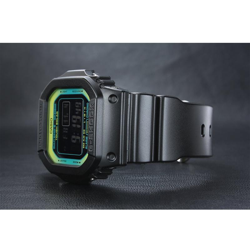 Casio G-SHOCK Серия тематических часов G-SHOCK, стильные и спокойные маленькие квадратные часы, питание от солнечной энергии, радиосинхронизация по шести станциям, водонепроницаемые для спорта, кварцевые GW-M5610LY-1