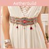 Beaded Waist Bohemian Sash With Handcrafted Shell Embellishments For Women Elegant Fashion