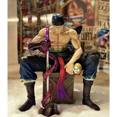 LovEly Story Armed Color Sitting Awesome Roronoa Zoro Собранная фигурка Материал ПВХ, популярные игрушки в Корее