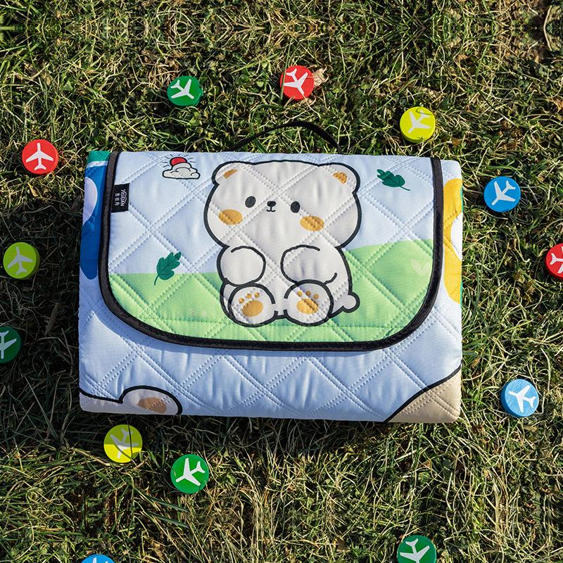 Family Picnic Mat Thick Outdoor Camping Mat Waterproof Moisture Proof Pad With Flying Chess