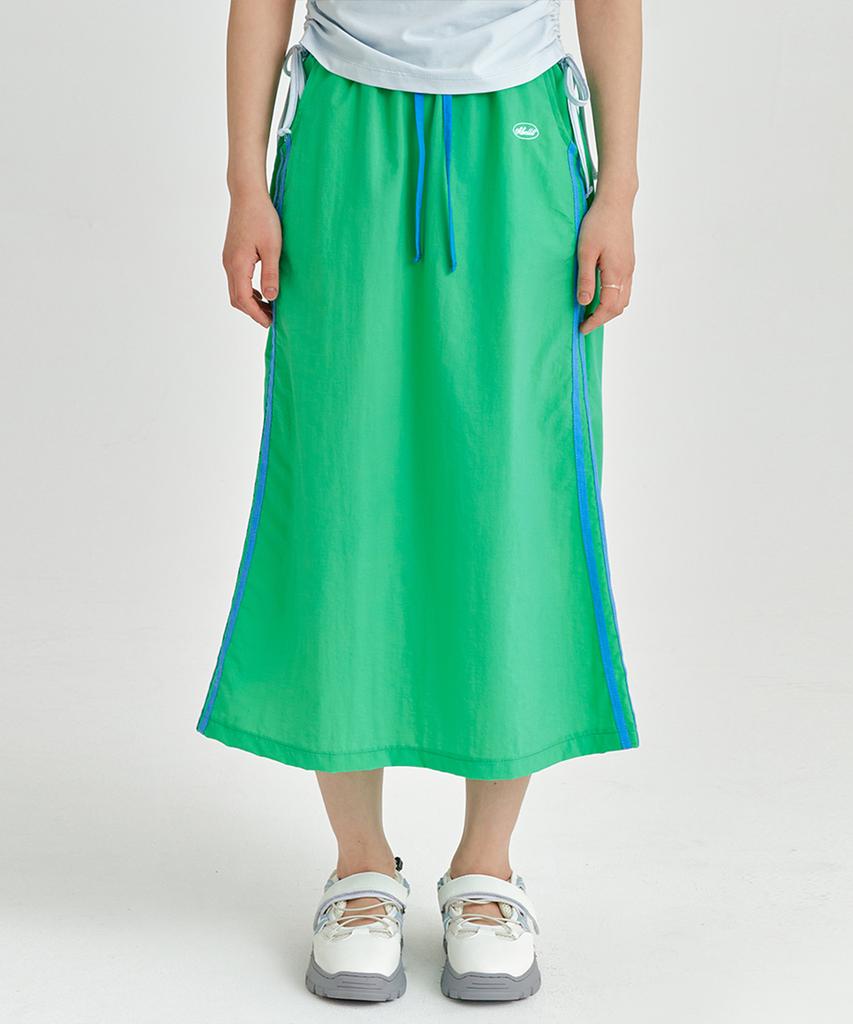Adore Bell Contrast Line Skirt - Green