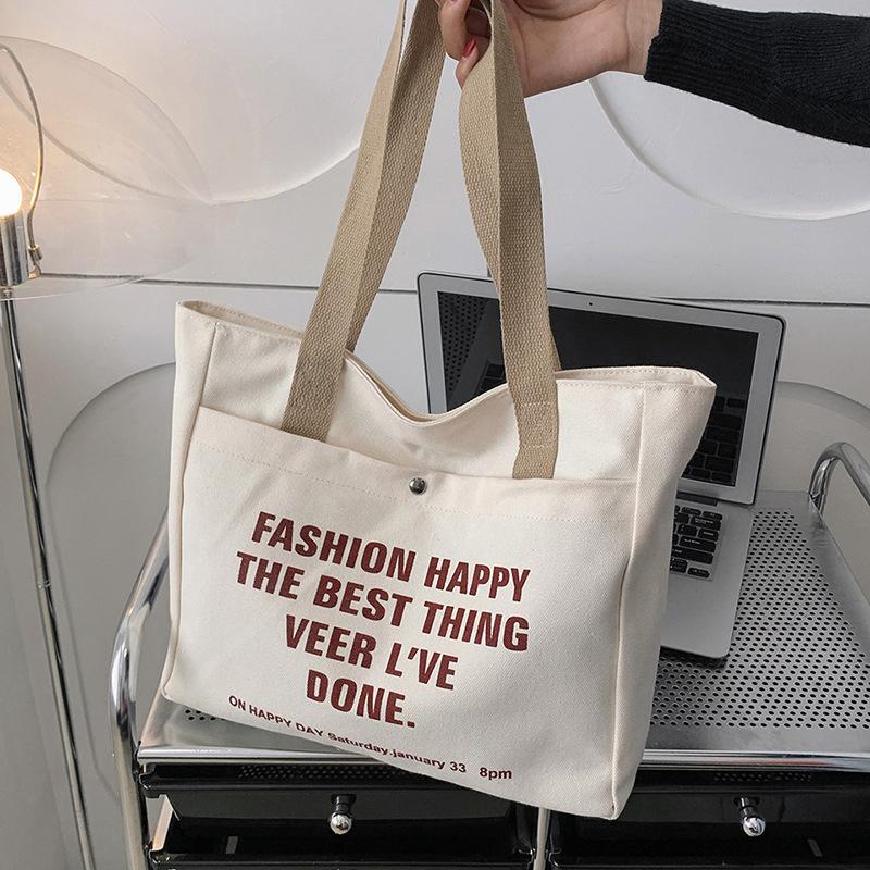Холщовые сумки-тоут для женщин, большая вместимость, сумка на одно плечо, студенческая сумка для занятий, поездок на работу, сумка для ноутбука, повседневные сумки