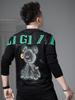 European Station 2026 Spring New Round Neck Long-Sleeve T-Shirt Men's Trendy Bear Print Base Shirt Casual Top