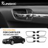 Для Chrysler 300 300C 2005 2006 2007 Автомобиль Внутренняя Рамка Ручки Двери Наклейка из Настоящего Мягкого Углеродного Волокна Аксессуары для Отделки Интерьера