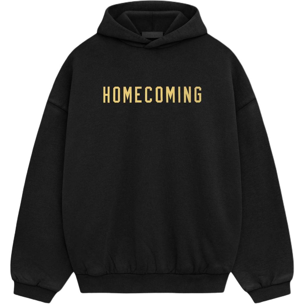 Fear of God Essentials Толстовка с капюшоном из тяжелого флиса Черная Мужские Топы 192BT244810F