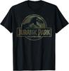 Jurassic Park Camo Fossil Logo GraphicT-Shirt T-Shirt