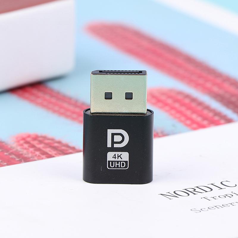4K Displayport Dummy Plug DP Виртуальный Адаптер Дисплея Настольные Аксессуары Для ПК Графической Видеокарты