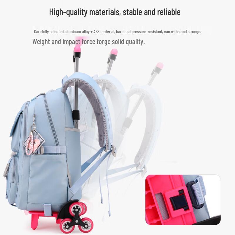 ZIRANYU Wheeled School Backpack