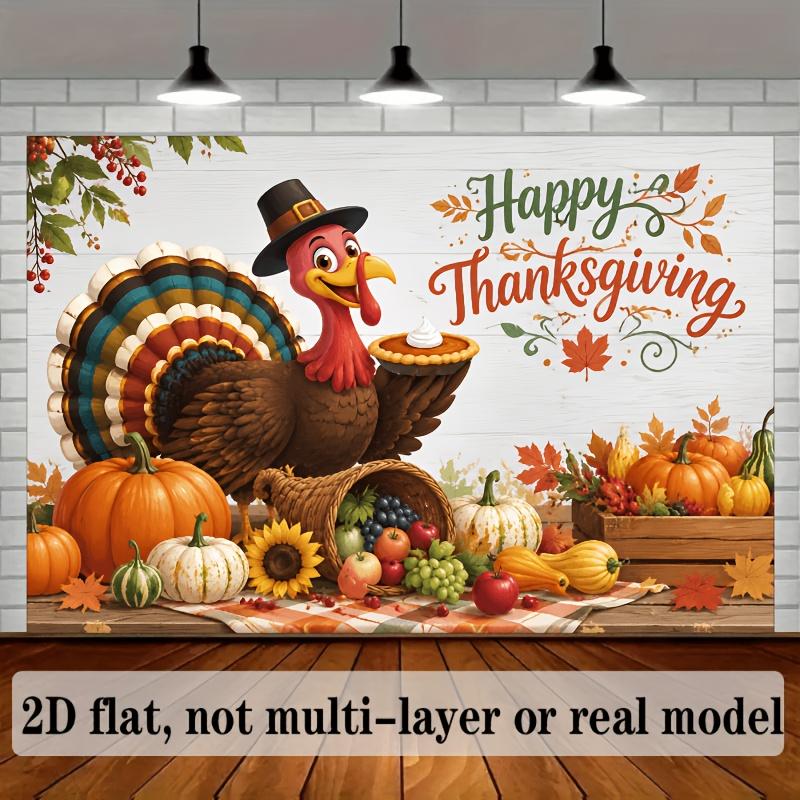 Thanksgiving theme banner background, suitable for indoor and outdoor Thanksgiving events