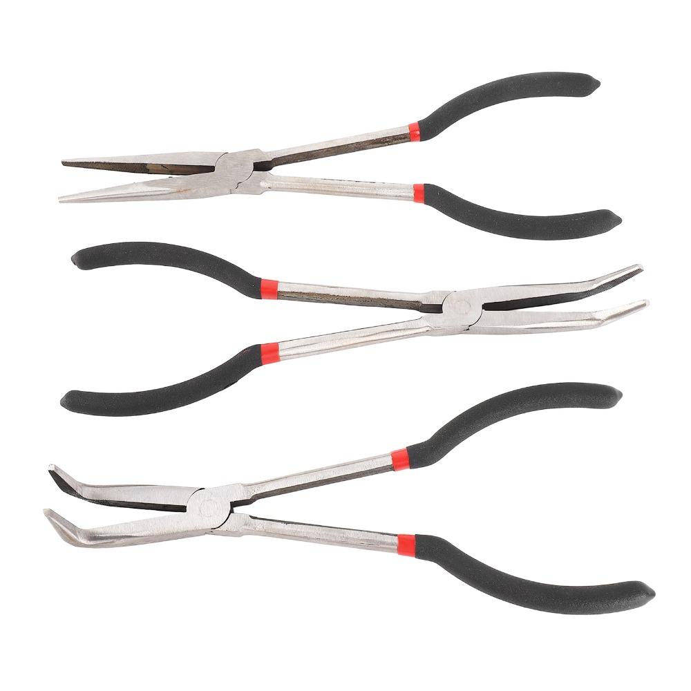 3pcs Insulated Comfort Grip Handles Long Nose Pliers Precision Long Nose Pliers  Wire Bending