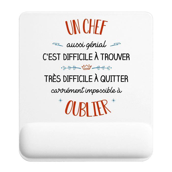 Tapis de souris - PLANETEE - Un Chef aussi génial - 22x18 cm - 3 mm - Impression sublimation HD