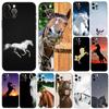 Чехол для телефона с изображением лошади для iPhone 5 5S 2020se 6 6s 7 8 plus x 10 XR XS 11 12 13 mini pro MAX, черная задняя крышка из ТПУ