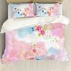 Print on Demand Custom Cartoon Logo Text Winter Bed Sheets Bedding Set  Kids Set 3 Pieces Queen Size Bed Sheet Set