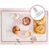 ZISIZ Большой силиконовый коврик для замешивания и выпечки