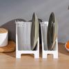 Kitchen Supplies Dish Drying Holders Organizer Upright Draining Dish Racks Organizer Plate Storage Holders for Kitchen Storage