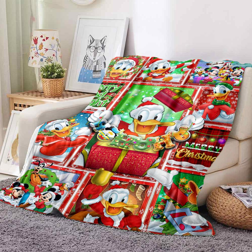 1Pc Christmas Duck Tales Compilation Blanket Soft And Comfortable Casual Warm Camping Travel Christmas Halloween Xmas Gift M924167