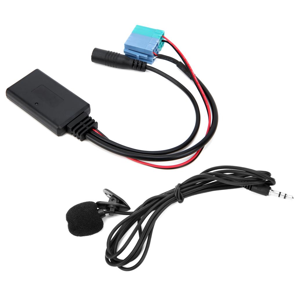 Microphone Adapter Auxiliary Audio Cable Bluetooth 5.0 DC 12V Replacement for Fiat Grande Punto