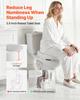 VEVOR Raised Toilet Seat, 136.1 kg Load Capacity, 88.9 mm Lift Height, Commode Elevated Toilet Seat Riser with Enlarged Opening for Seniors, Elderly